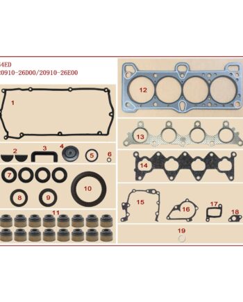 Takım Conta Hyundai Accent 2003-2005 / Era 2006-2012 Hyundai Elantra 2004-2007 / Cerato 2006-2012 / Matrix 2009-2012 (1.6 BENZİNLİ)